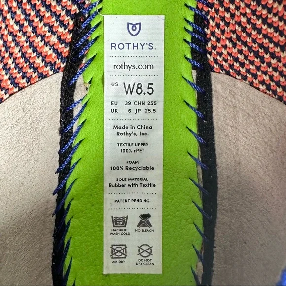 ROTHY’S The Loafer in Retired Sapphire Mosaic Women’s 8.5 - Picture 4 of 11